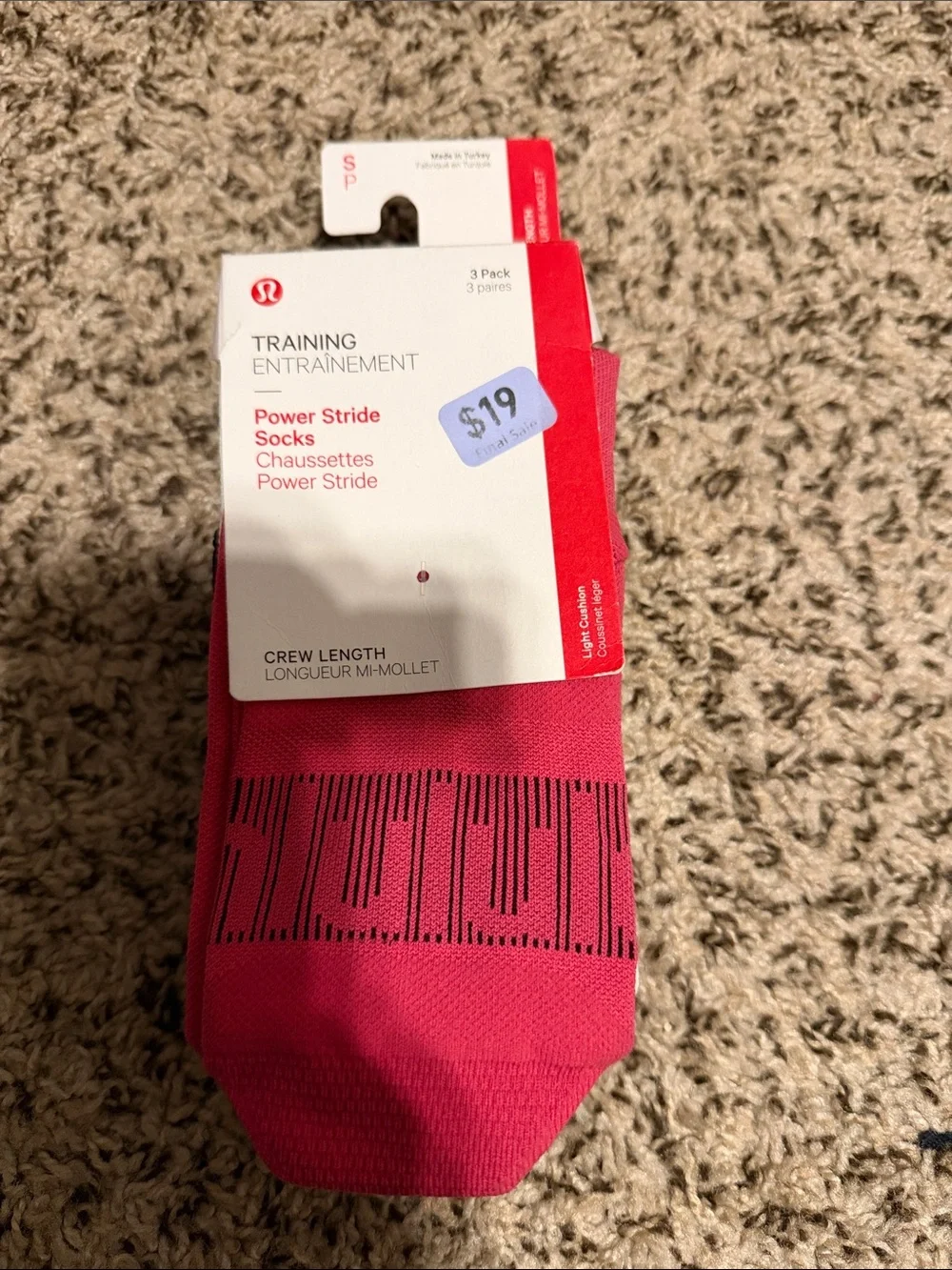 lululemon Power Stride Socks - 3 pack